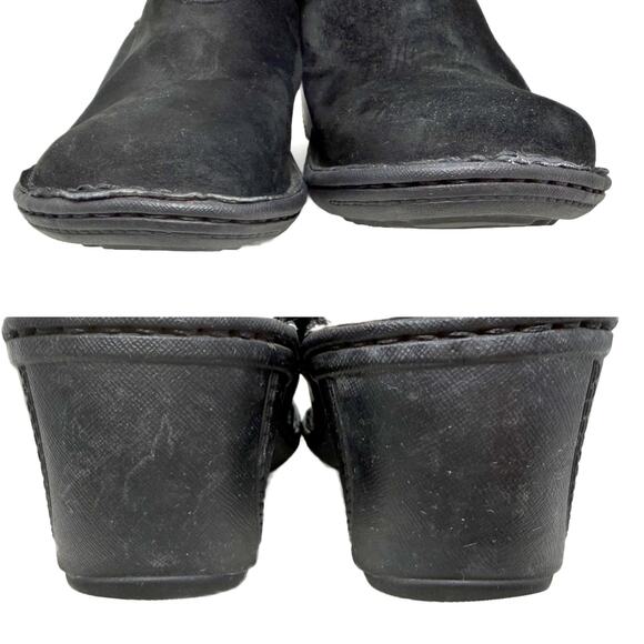 UGG Australia Gael Wedge Mule Clog Shoes size 8 Black Suede - Picture 10 of 16